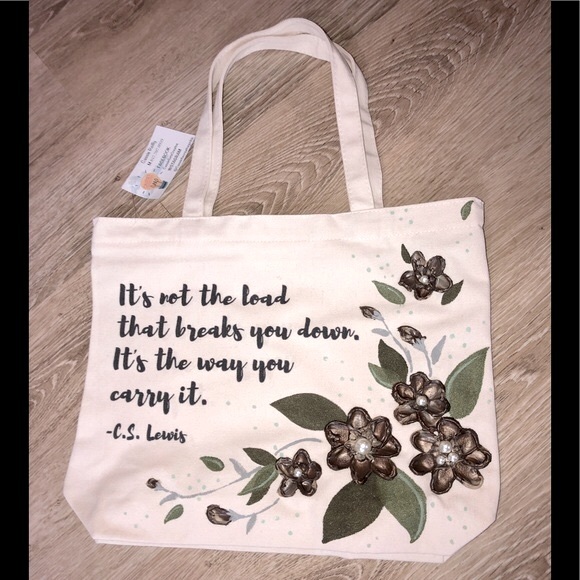 Custom painted Shopping tote - Picture 1 of 3